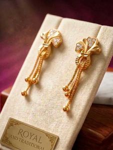 Elegant Gold Tassel unique Earrings