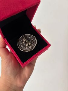 Oxidized Silver Statement Ring