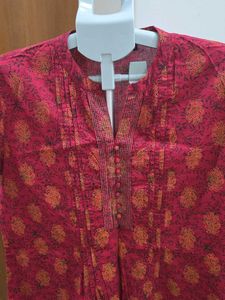 Srishti Stylish Pink Printed Kurta