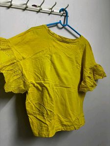 Yellow V-Neck T-Shirt