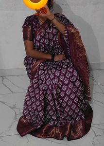 purple saree