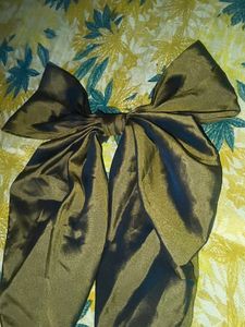 Large Satin Bow Accent