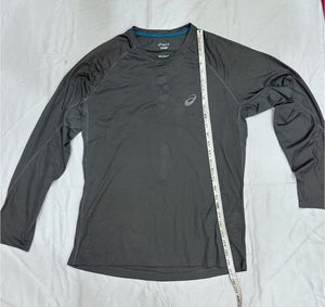 ASICS Long Sleeve Running T-Shirt Grey | Quick Dry