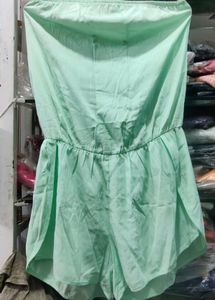 Light Green Strapless Romper