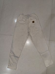 Light Wash Elastic Waist Jeans