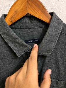 Premium linen blend shirt men