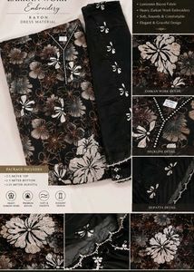 Zarkan Work Embroidered Dress Material
