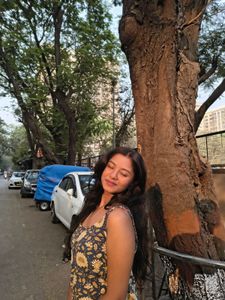 Blue Floral Print Kurta