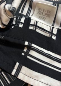 Black &amp; White Crop Top