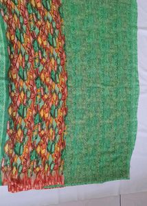 multi color Geometric print saree