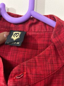 Men's Red Kurta