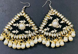 Fancy Party Wear Have Long Size Earrings All' Colo