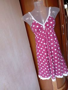 Cute Polka Dot Nightdress