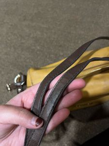 Caprese Merly Satchel Yellow Bag