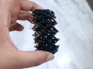 Stylish Black Crystal Beaded Bracelet✨✨