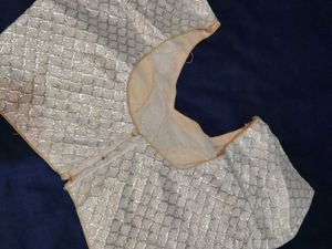 Elegant Silver Shimmer Blouse