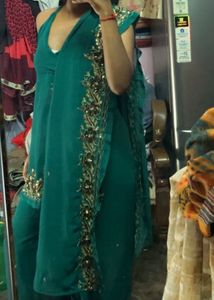 💚 90sbackless kurta,plazo,chuni,slang bag set 💚