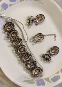 New Stunning Choker, Maang Tikka &amp; Earring