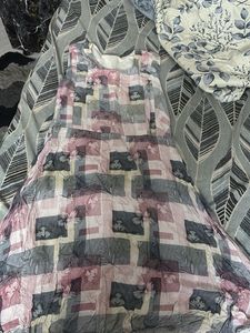 Vintage Floral Print Maxi Dress