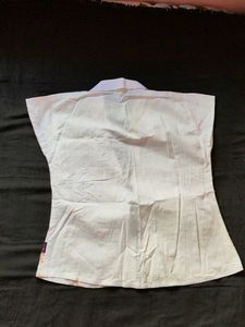 Embroidered Button-Up Top