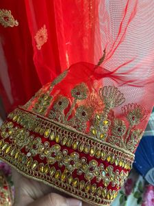 Red Embroidered Lehenga Choli Set