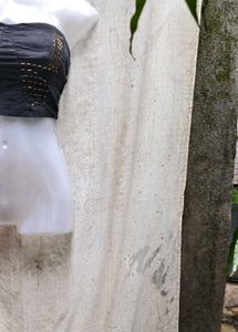I. Stylish Black Tube Top with Gold Embroidery