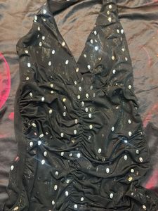 Sparkly Black halter top