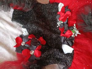 Kids Red &amp; Black Tutu Frock, freebie with this