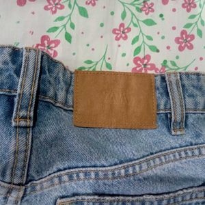 Zara Light Wash Wide Leg Jeans