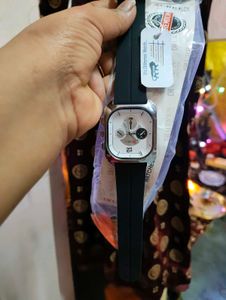Stylish Watch with Black Strap