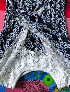 Elegant Black Lace kurti