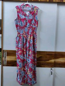 Floral Cotton Jumpsuit