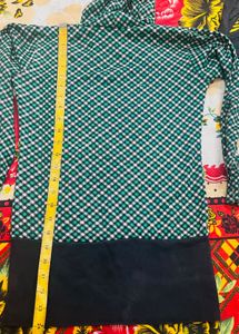 combo Green Checked winter tops for girls