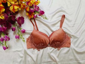 🇳🇿💫🎀Lace Trimmed Satin Bra