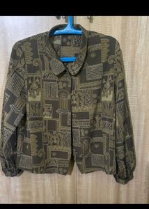 Stylish Printed Button-Up Shirt
