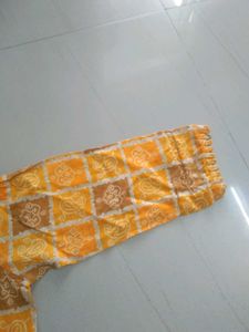 Yellow Bandhani Print kurta