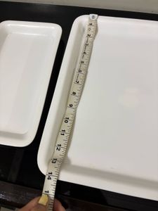 Set of 3 White Trays