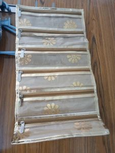 🆕 🆕 Gold Floral Jewellery Organizer Bag