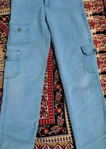 Light Blue Cargo Pants