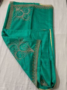Heavy Designer Green Saree &amp; Blouse