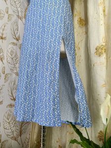 💙Blue Floral Print Midi Dress💙