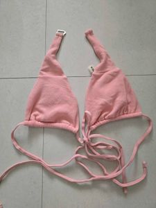 Pink Crochet Bikini Set