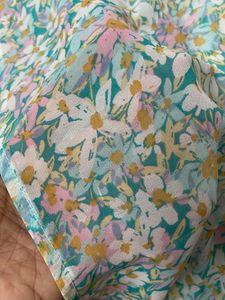 Flowy Floral Print Midi Dress