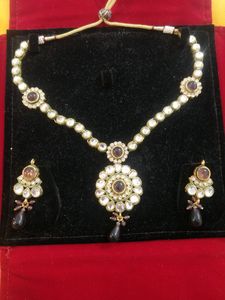 Beautiful Kundan Set - 3 Piece