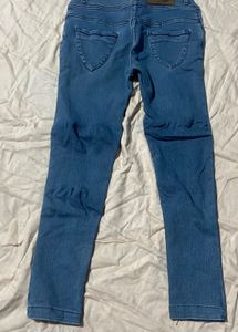 Ripped Knee Denim Jeans