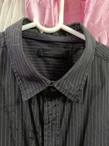 Men's Pinstripe Long Sleeve Shirt