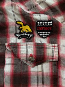Splendid double chest American cowboy style plaid