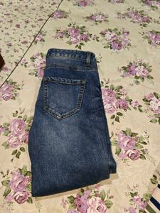 Striped top and Blue Jeans Set