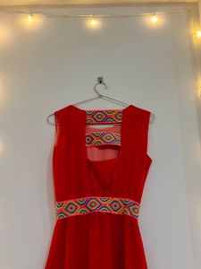 Vibrant Red Maxi Dress