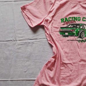 Pink Racing Club Graphic T-Shirt